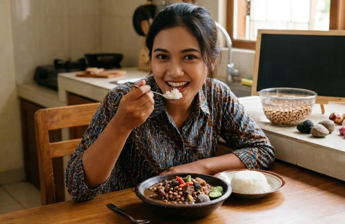 Brongkos Kacang Tolo dan Kluwek, Teknik Perendaman agar Protein Mudah Dicerna cover
